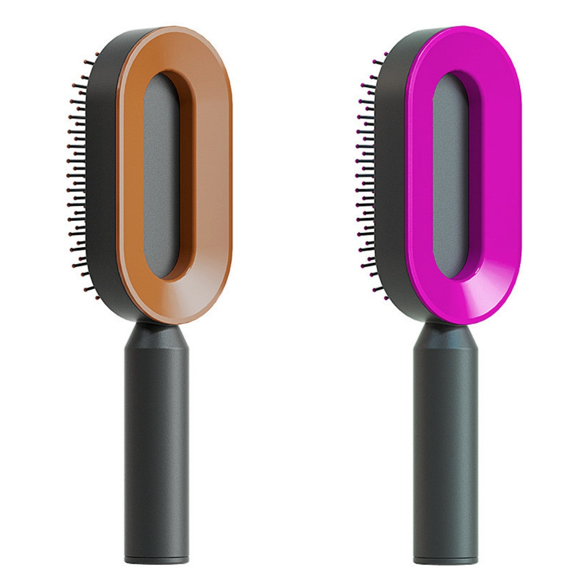 Self Cleaning Hair Brush For Women Comb Anti-Static Hairbrush - TrendsfashionIN