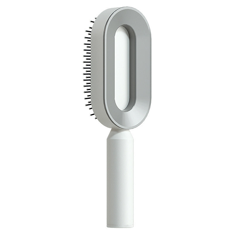 Self Cleaning Hair Brush For Women Comb Anti-Static Hairbrush - TrendsfashionIN