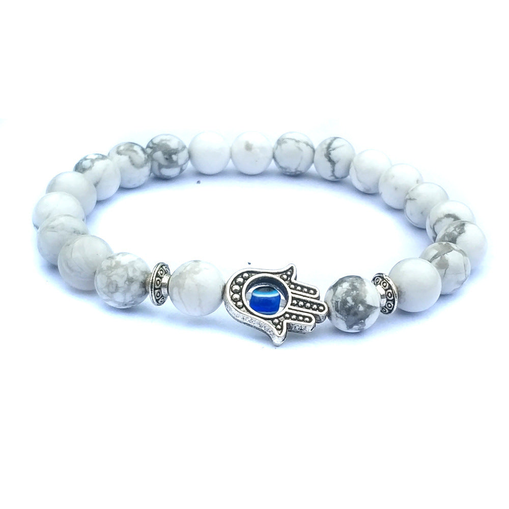 Bergamot evil eye stone bracelet - TrendsfashionIN