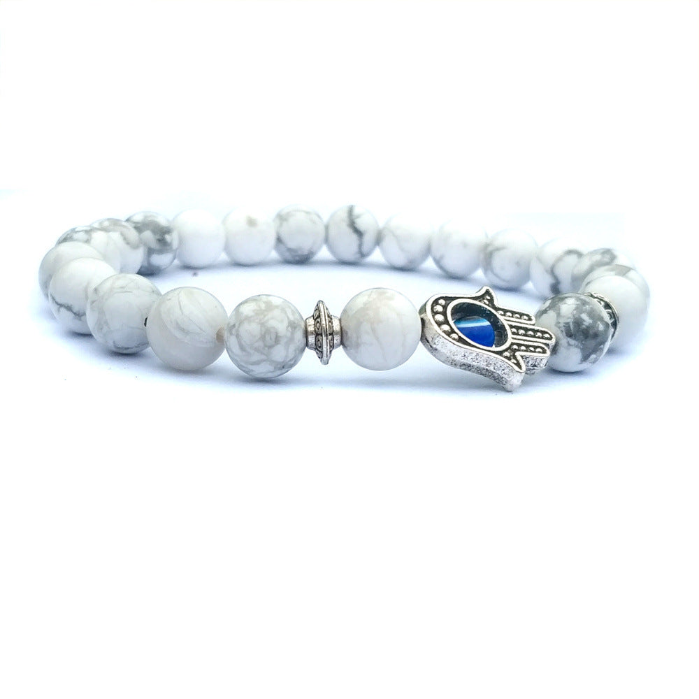 Bergamot evil eye stone bracelet - TrendsfashionIN