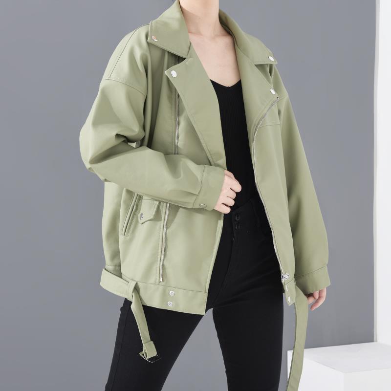Leather Jacket Student Motorcycle Jacket - TrendsfashionIN