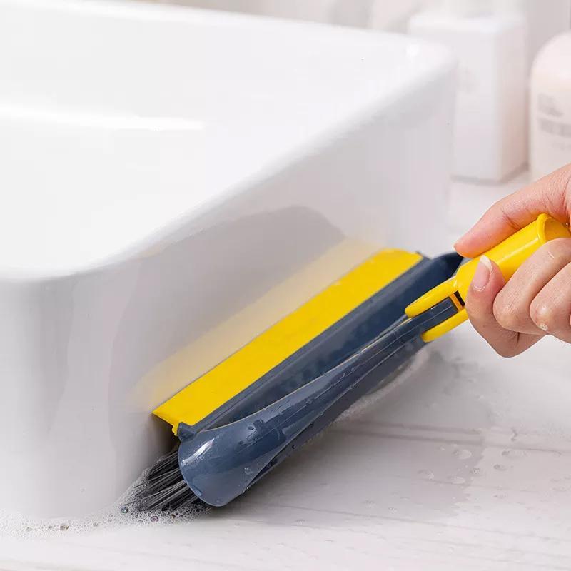 Bathroom Long Handle Tile Brush Floor Gap Wiper No Dead Corner Hard Bristle