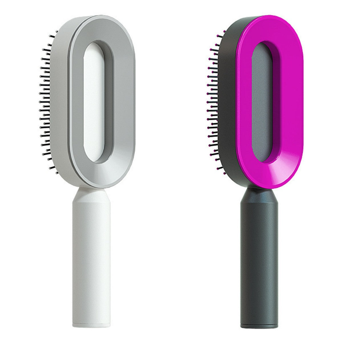 Self Cleaning Hair Brush For Women Comb Anti-Static Hairbrush - TrendsfashionIN