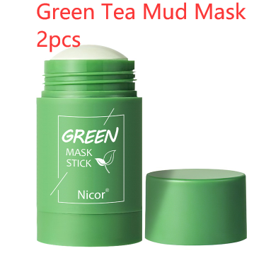 Cleansing Green Tea Mask Oil Control Anti-Acne Whitening Seaweed Mask Skin Care - TrendsfashionIN