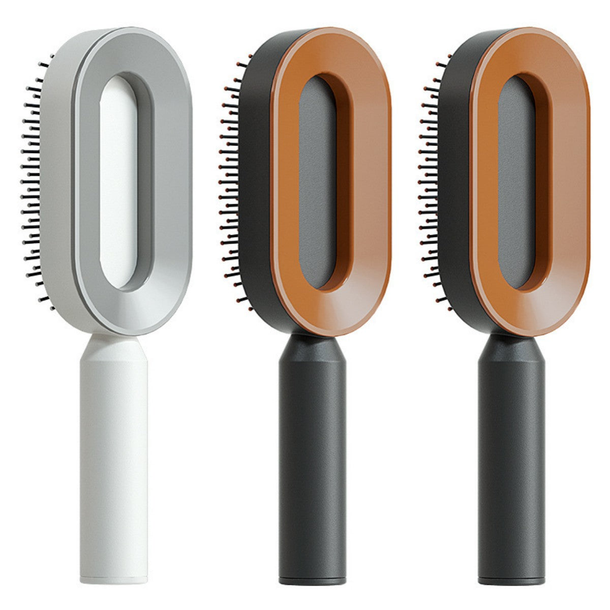 Self Cleaning Hair Brush For Women Comb Anti-Static Hairbrush - TrendsfashionIN