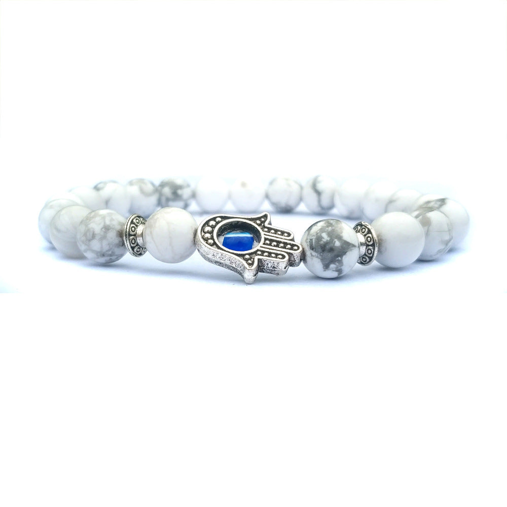 Bergamot evil eye stone bracelet - TrendsfashionIN