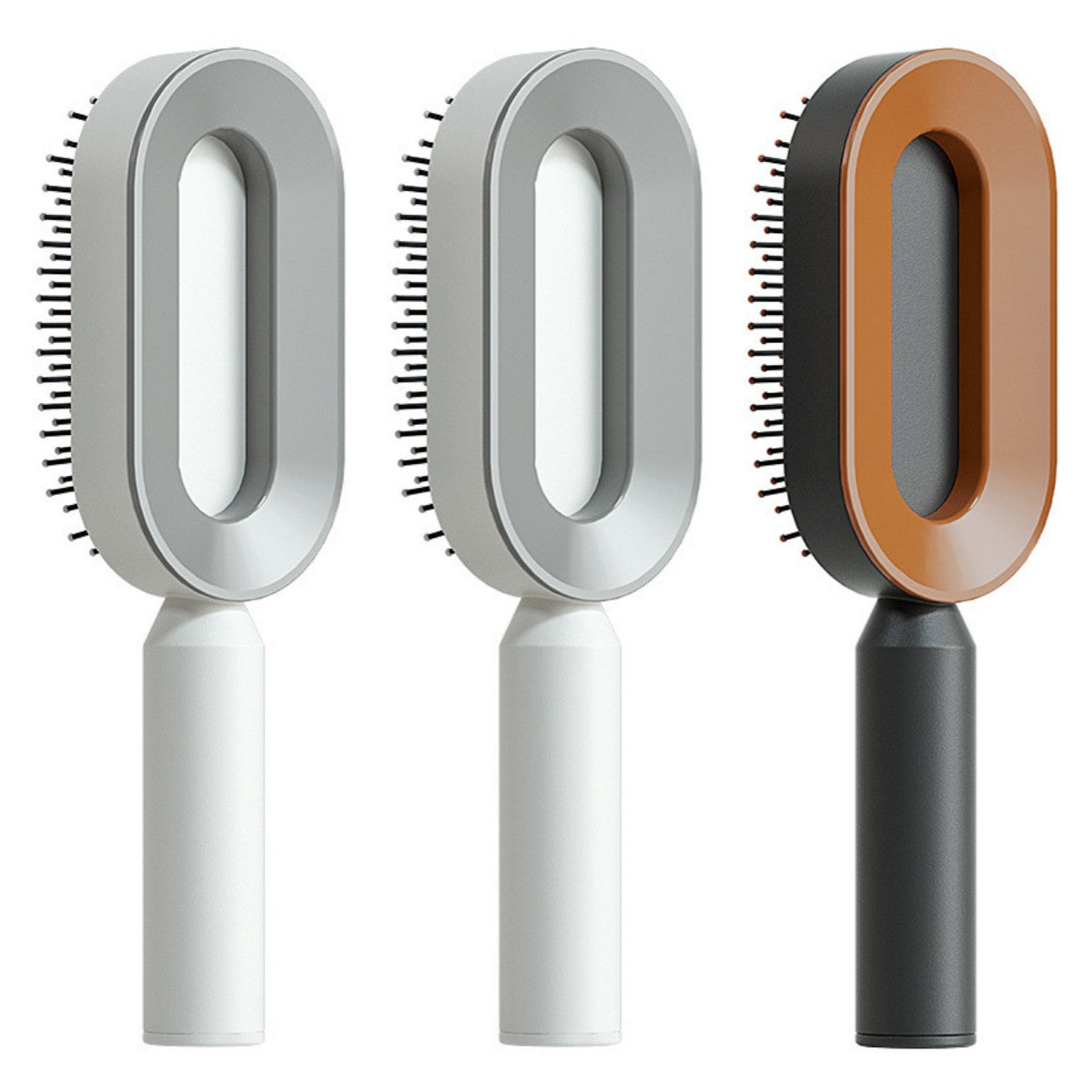 Self Cleaning Hair Brush For Women Comb Anti-Static Hairbrush - TrendsfashionIN