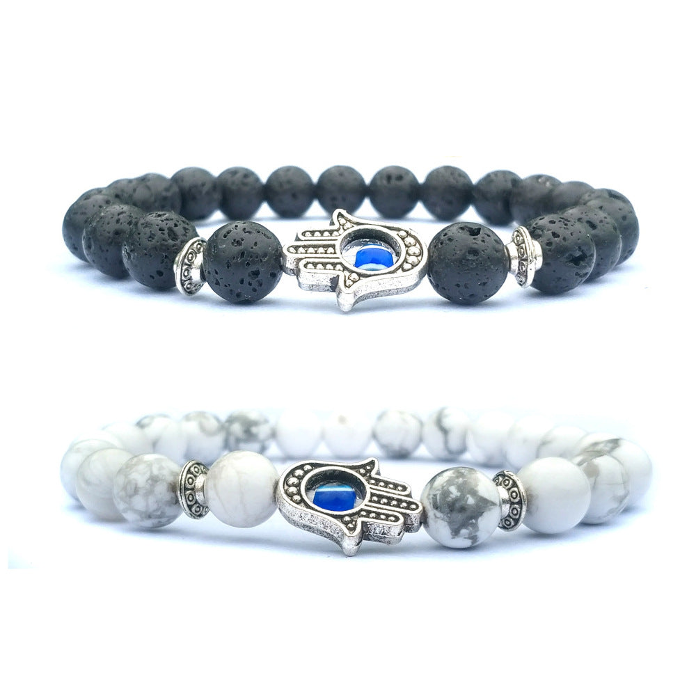 Bergamot evil eye stone bracelet - TrendsfashionIN