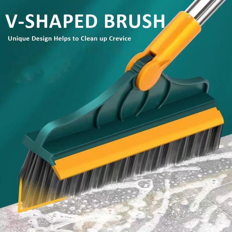 Bathroom Long Handle Tile Brush Floor Gap Wiper No Dead Corner Hard Bristle