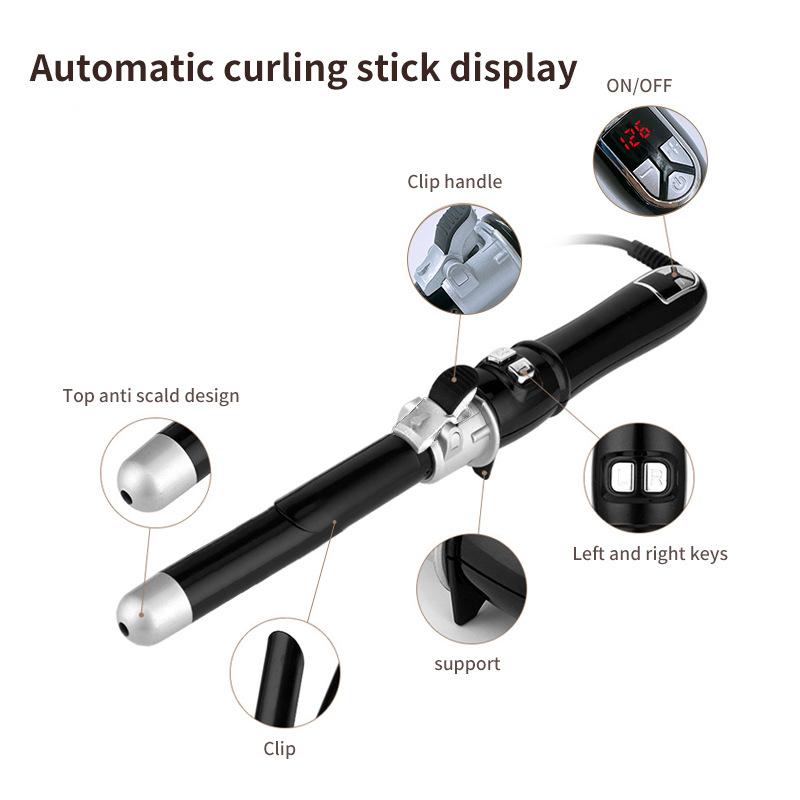 LCD Temperature Controlled Automatic Hair Curler - TrendsfashionIN