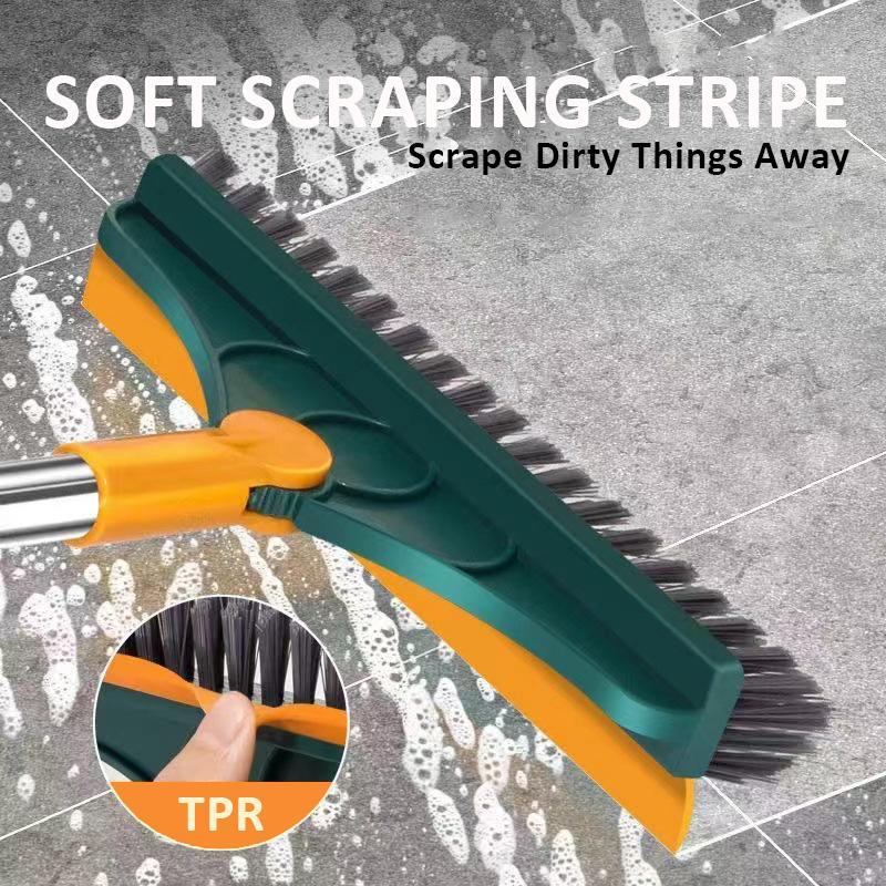 Bathroom Long Handle Tile Brush Floor Gap Wiper No Dead Corner Hard Bristle