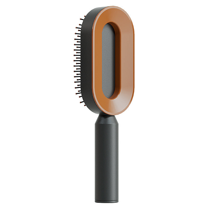 Self Cleaning Hair Brush For Women Comb Anti-Static Hairbrush - TrendsfashionIN