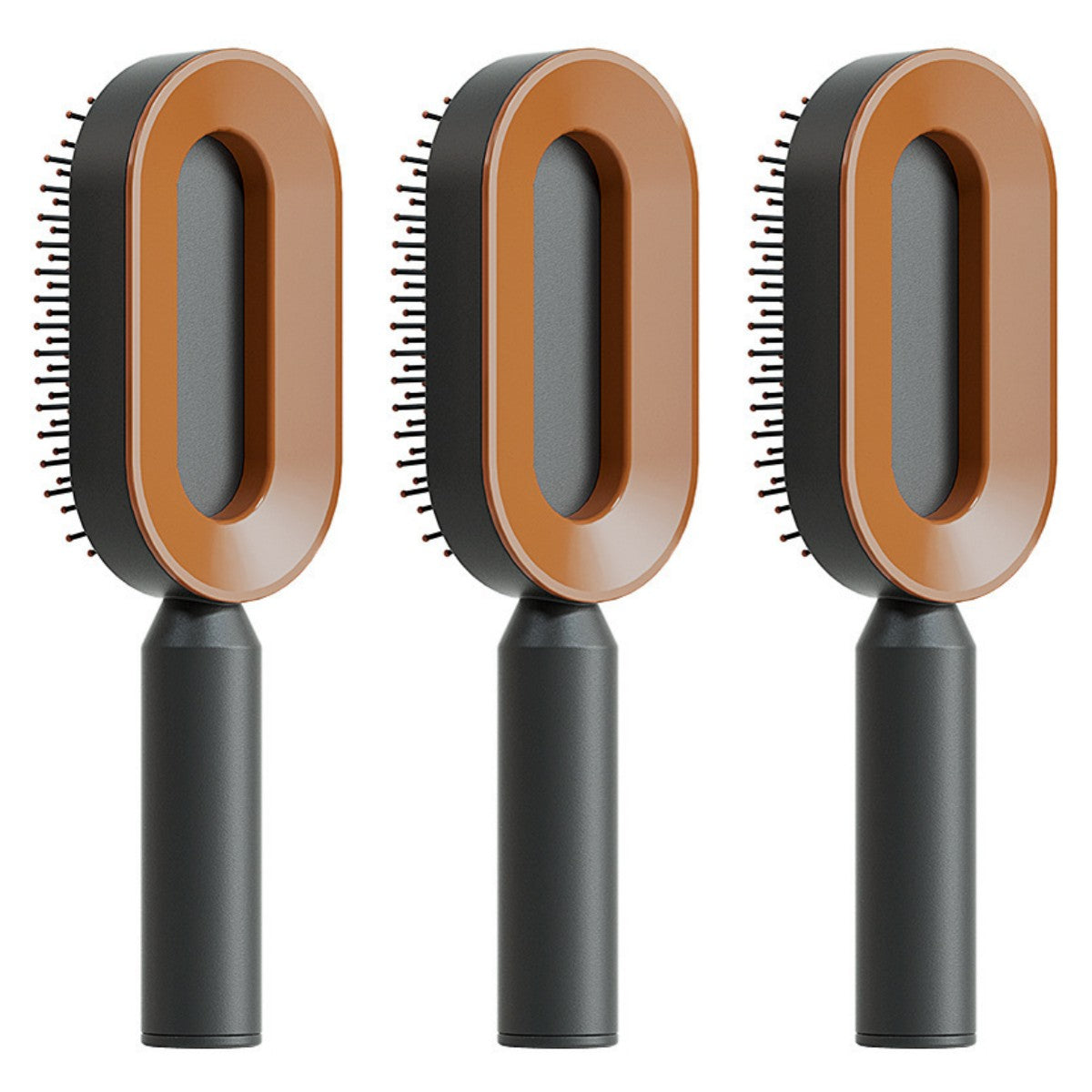 Self Cleaning Hair Brush For Women Comb Anti-Static Hairbrush - TrendsfashionIN