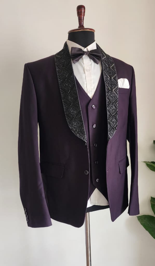 Hand Work Embroidery 3 Piece Suits, Designer Wedding, Dinner Party Wear Suits