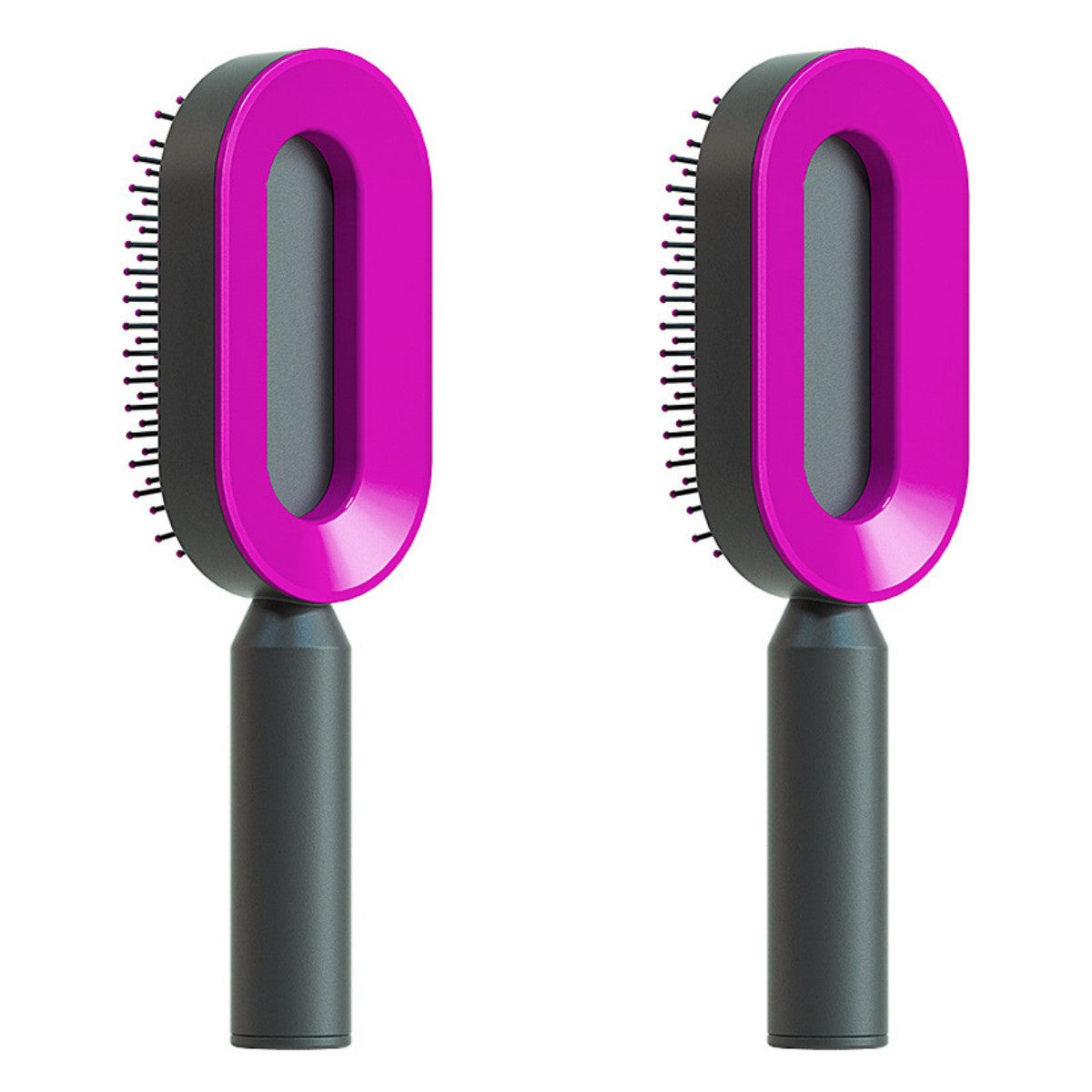 Self Cleaning Hair Brush For Women Comb Anti-Static Hairbrush - TrendsfashionIN