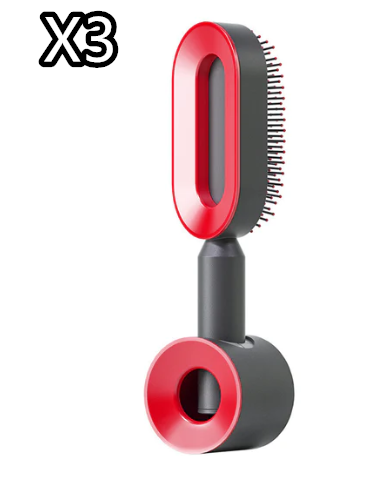 Self Cleaning Hair Brush For Women Comb Anti-Static Hairbrush - TrendsfashionIN