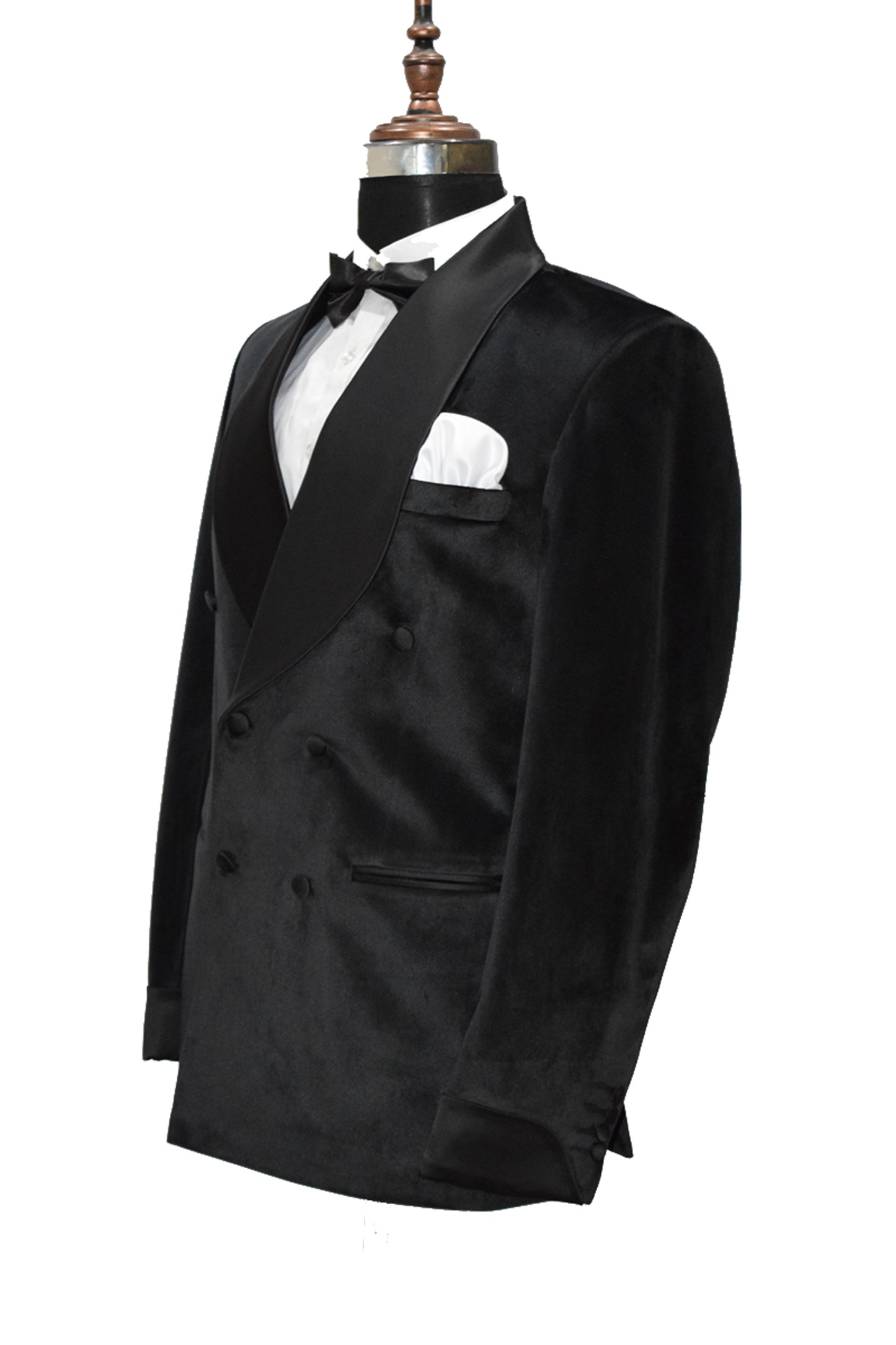Men Black Smoking Jacket Wedding Party Wear Blazer - TrendsfashionIN