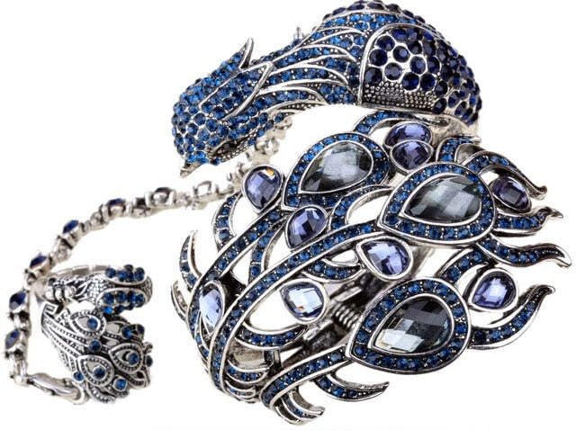 Peacock Bangle Bracelet Women Jewelry - TrendsfashionIN