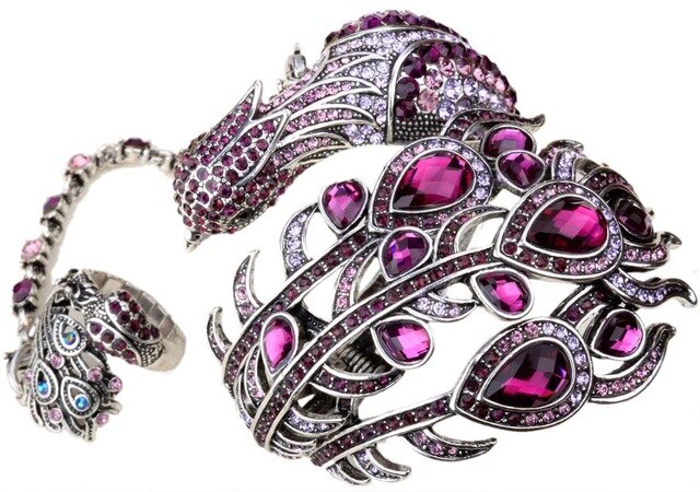 Peacock Bangle Bracelet Women Jewelry - TrendsfashionIN