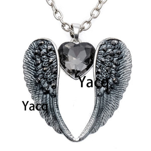 Angel Wing Heart Necklace for Women Jewelry - TrendsfashionIN