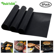 Load image into Gallery viewer, 3pcs Reusable Non-Stick BBQ Grill Mat - TrendsfashionIN
