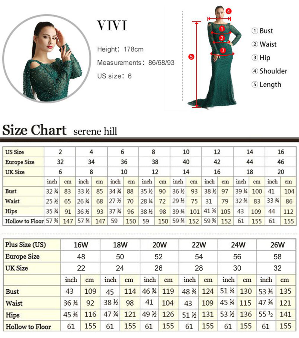 Serene Hill Turquoise Luxury Ankle Length Evening Dresses Gown For Woman