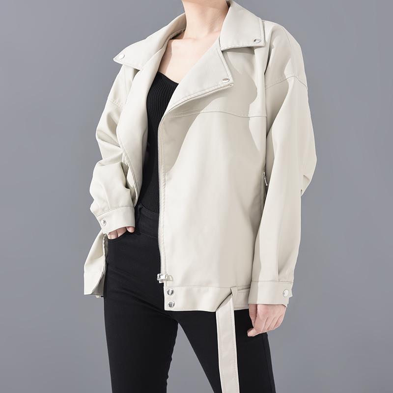 Leather Jacket Student Motorcycle Jacket - TrendsfashionIN