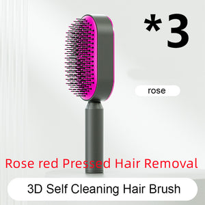 Self Cleaning Hair Brush For Women Comb Anti-Static Hairbrush