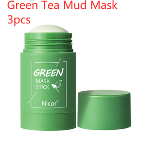 Cleansing Green Tea Mask Oil Control Anti-Acne Whitening Seaweed Mask Skin Care