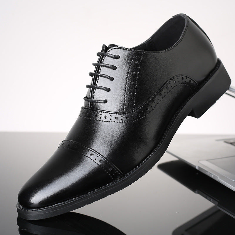 Korean Style British Casual Business Leather Shoes Men - TrendsfashionIN