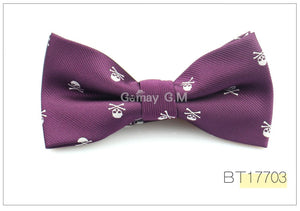 Skull Ties For Men Classic Polyester Neckties Fashion Men Tie