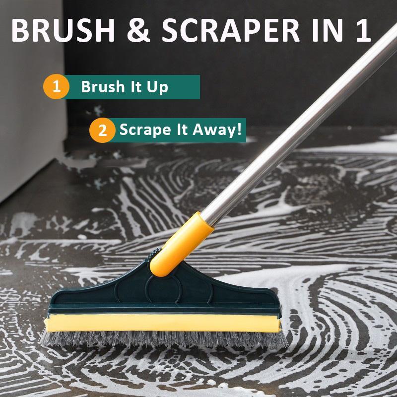 Bathroom Long Handle Tile Brush Floor Gap Wiper No Dead Corner Hard Bristle