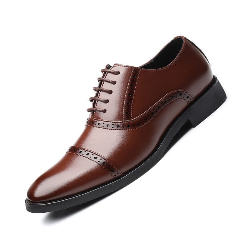 Korean Style British Casual Business Leather Shoes Men - TrendsfashionIN