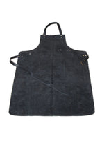 Load image into Gallery viewer, Black Real Leather Apron Butcher Apron Cook Apron BBQ Apron Cooking Apron
