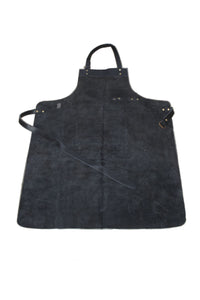 Black Real Leather Apron Butcher Apron Cook Apron BBQ Apron Cooking Apron