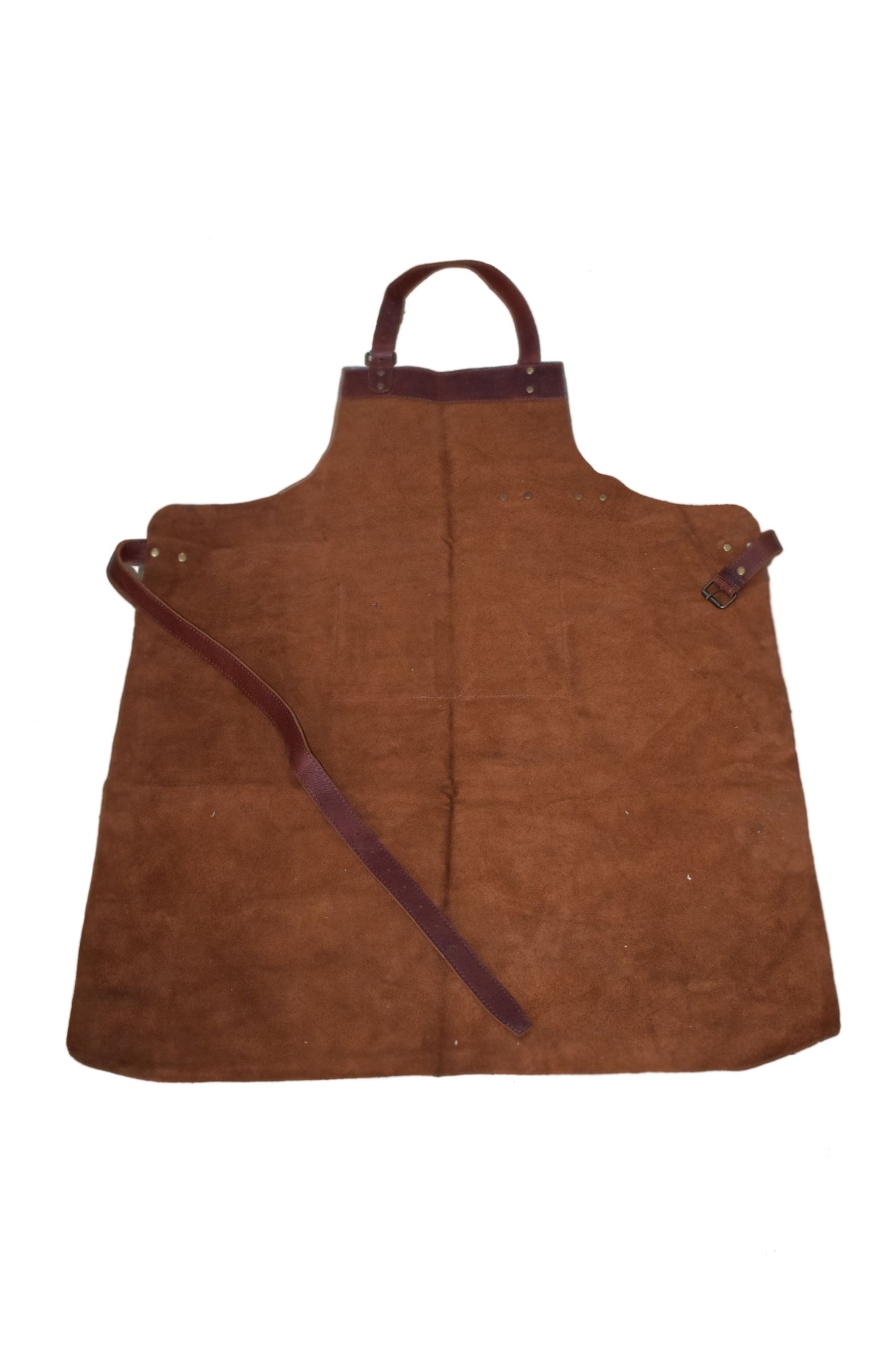 Brown Real Leather Apron Butcher Apron Cook Apron BBQ Apron Cooking Apron - TrendsfashionIN