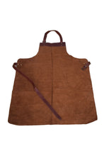 Load image into Gallery viewer, Brown Real Leather Apron Butcher Apron Cook Apron BBQ Apron Cooking Apron
