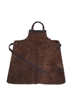 Load image into Gallery viewer, Brown Real Leather Apron Butcher Apron Cook Apron BBQ Apron Cooking Apron
