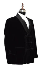 Load image into Gallery viewer, Men Black Smoking Jacket Designer Dinner Party Wear Coat - TrendsfashionIN
