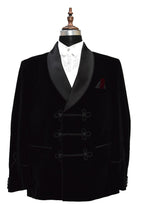 Load image into Gallery viewer, Men Black Smoking Jacket Designer Dinner Party Wear Coat - TrendsfashionIN
