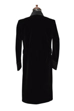 Load image into Gallery viewer, Men Black Smoking Jacket Designer Party Wear Long Coat

