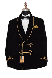 Man Black Smoking Jackets Blazer Dinner Party Wear Blazer