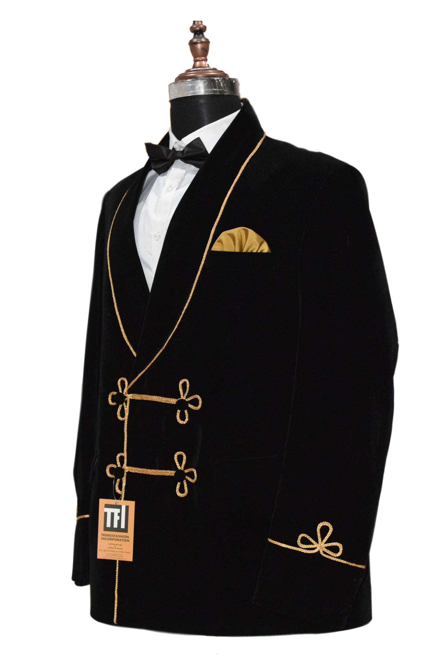 Men Black Smoking Jackets Blazer Dinner Party Wear Blazer - TrendsfashionIN