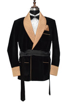 Load image into Gallery viewer, Men Black Smoking Jacket Dinner Party Wear Coats - TrendsfashionIN
