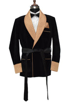 Load image into Gallery viewer, Men Black Smoking Jacket Dinner Party Wear Coats - TrendsfashionIN
