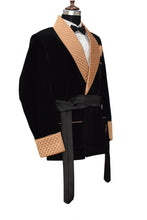 Load image into Gallery viewer, Men Black Smoking Jacket Dinner Party Wear Coats - TrendsfashionIN
