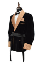 Load image into Gallery viewer, Men Black Smoking Jacket Dinner Party Wear Coats - TrendsfashionIN

