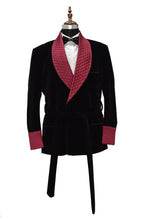 Load image into Gallery viewer, Men Black Smoking Jackets Dinner Party Wear Coat - TrendsfashionIN
