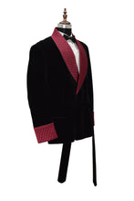 Load image into Gallery viewer, Men Black Smoking Jackets Dinner Party Wear Coat - TrendsfashionIN
