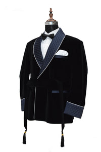 Men Black Smoking Jacket Designer Party Wear Coats